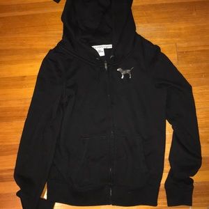 Pink Bling full zip hoodie